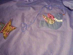 Appliquè uccellino