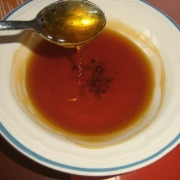 Caramello caldo ancora liquido