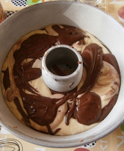 ciambella pronta da infornare