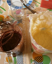 impasto bianco e al cioccolato