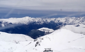 Il panorama dalla funivia