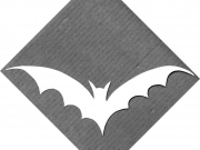 Cartamodello collana a pipistrello