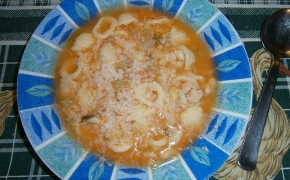 sbagliata con orecchiette e parmigiano
