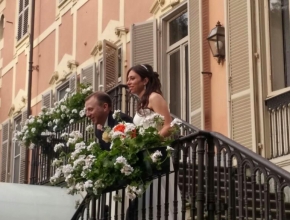 la balconata di villa Sassi