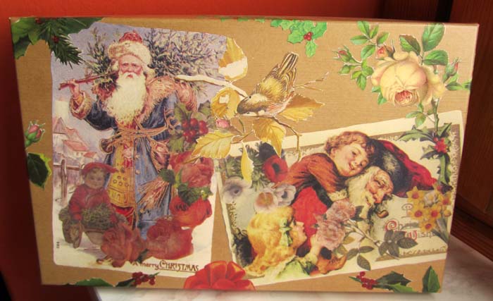 Scatola avana a découpage