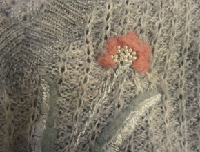 Fiore di lana rosa