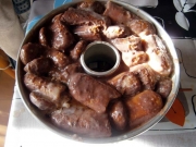 I biscotti nel budino al cioccolato