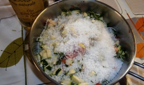 Verdure con sale grosso