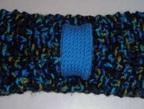 Fascia blu mélange