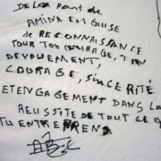 De la part de M.lle Aminata